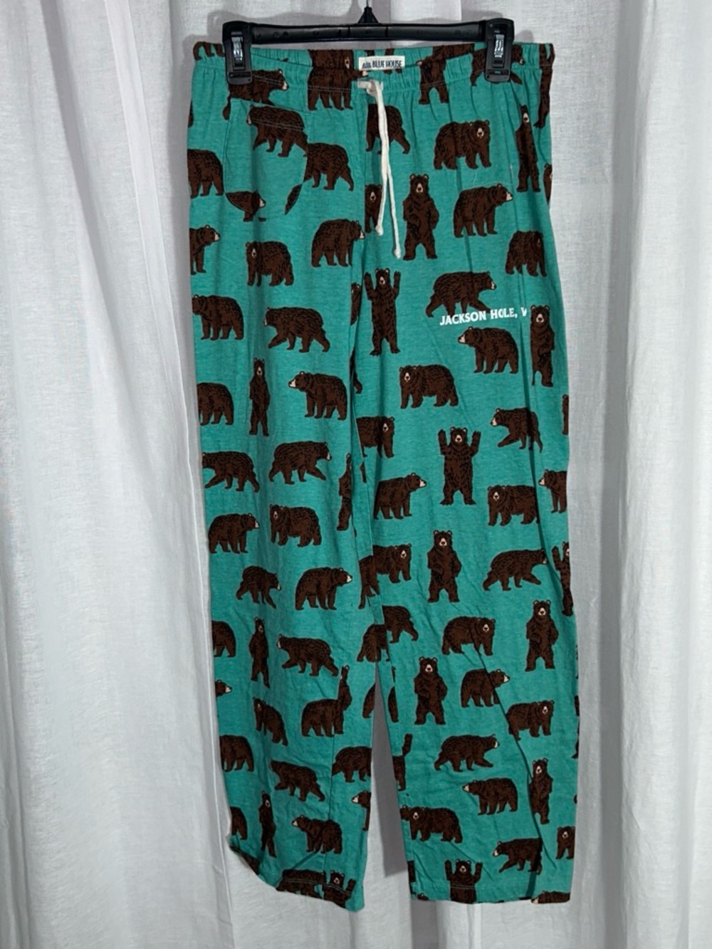 Jackson Hole Women’s Teal Bear Print Lounge Pants